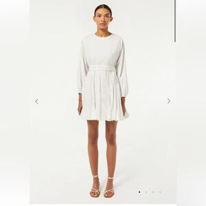 Palms away white dress
